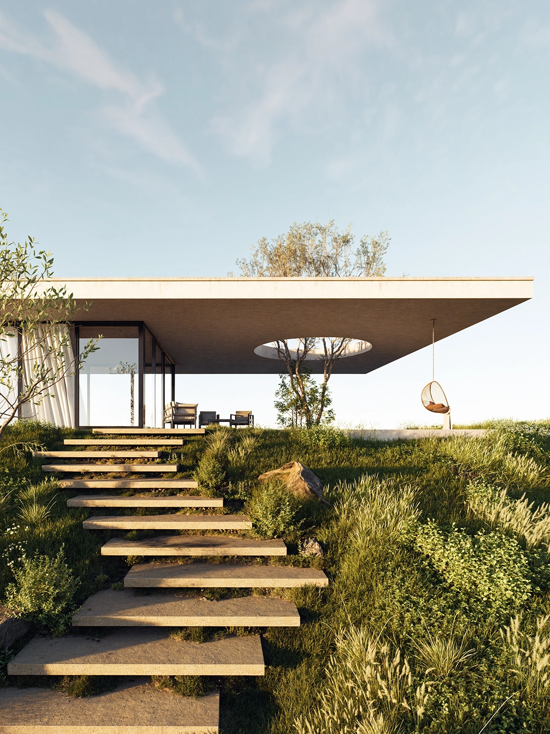 Render interior living