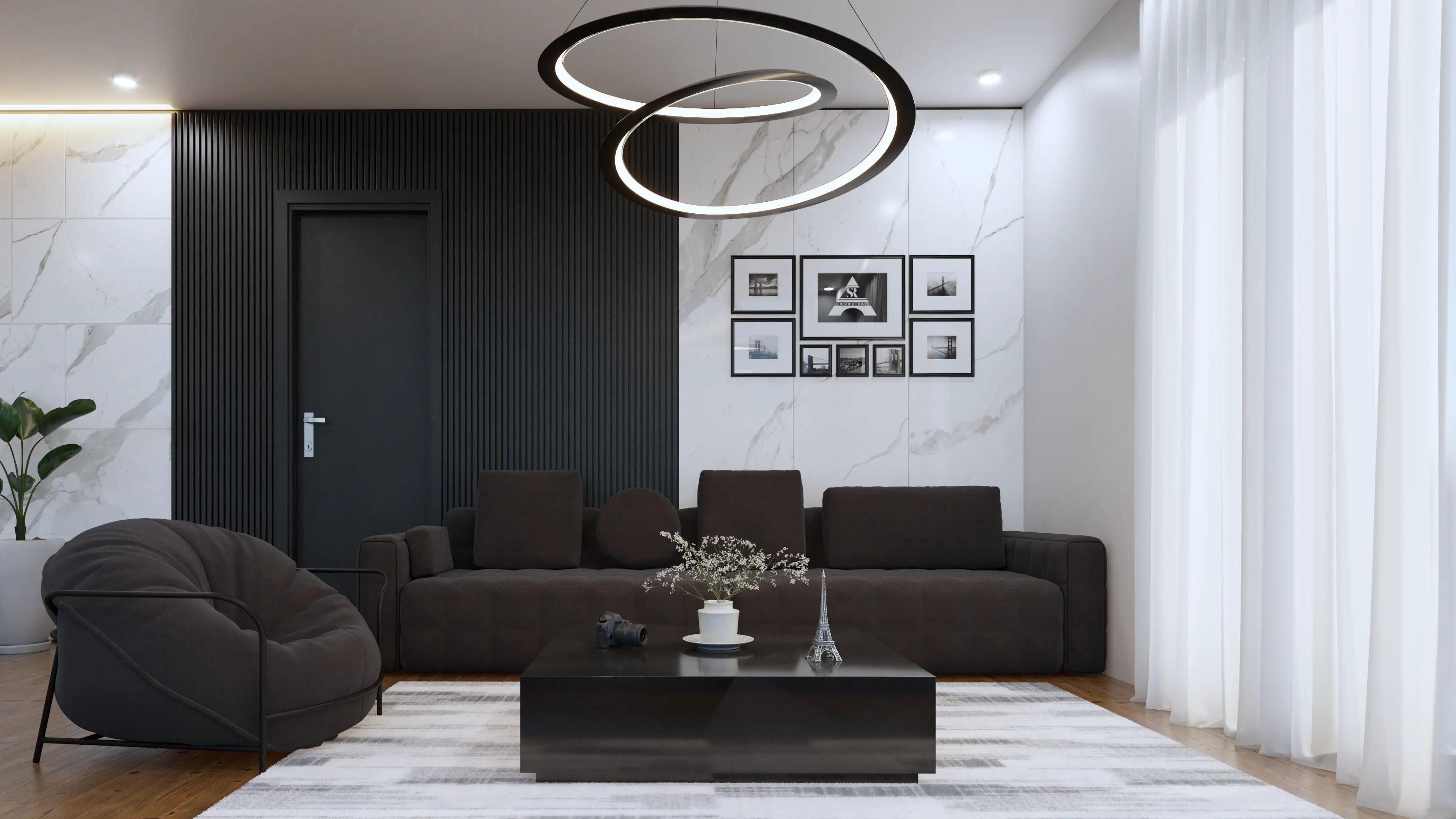 Render exterior noche